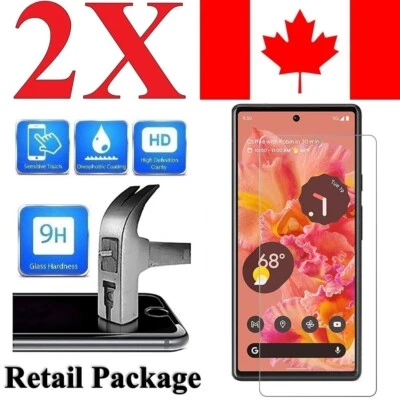 (2 PACK) Premium Screen Protector Cover for Google Pixel 6 - Image 1 of 4