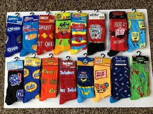 Novelty Unisex Odd Socks - Candy, Food, Cartoon Characters Size 6-12 Men Women - Picture 1 of 127