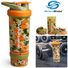 Smart Shake Protein Bottle Mixer Shaker Cup SmartShake Revive Orange Camo 750ml
