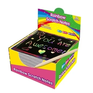 Artistic Scratch Paper Collection, 100 Rainbow Sheets with Tool for Art - Picture 1 of 8
