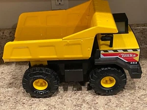 TONKA TRUCK by Hasbro 354 Metal Pressed Steel Large 2012 Yellow Dump Truck Toy!! - Picture 1 of 10
