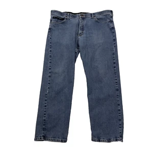 WRANGLER Jeans Men 38x28 Blue Cowboy Western Straight Vintage Y2k Street Denim - Picture 1 of 20