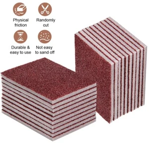 10PCS  Emery Sponge Brush Eraser Scrub Kitchen Cleaning for Removing Rust Pots - Picture 1 of 9