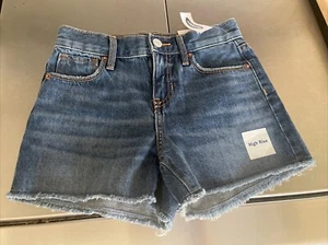 Old Navy Girls 7 Blue Jean High Rise Shorts - Picture 1 of 5