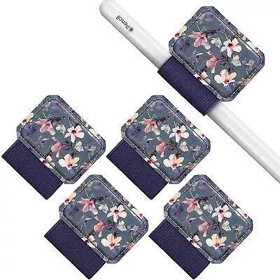 (4 Pack) Pen Loop Holder for Apple Pencil 1st & 2nd Gen Elastic Adhesive Sleeve - Image 1 of 4