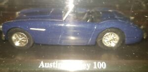 Vintage 1:43 Scale - Austin Healey 100 Dark Blue Model Car