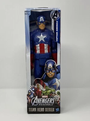 Marvel Avengers Assemble Titan Hero Series 12” Captain America Action Figure NIB - Изображение 1 из 4