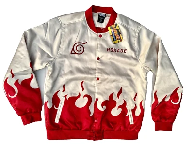 Chaqueta Bombardero Naruto Shippuden Hokage Flames Caja Almuerzo Exclusiva Grande UNISEX Foto 1 de 4