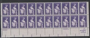US #1832 15c Plate Block of 20 1980 Edith Wharton Novelist Author Writer MNH - Picture 1 of 1