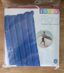 Flotador inflable Intex de lona para adultos surf rider azul/rojo 60”x29” nuevo en paquete 2014 sellado - Imagen 1 de 5
