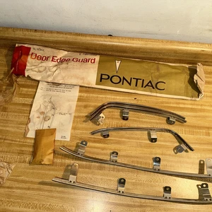1968 1969 Pontiac Tempest Door Edge Guards 4 Door OEM 984892 New Old Stock GM - Picture 1 of 13
