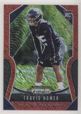 2019 Panini Prizm Rookies Red Shimmer Prizm /15 Travis Homer #340 Rookie RC - Image 1 of 2