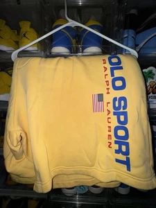 Polo Sport Ralph Lauren Herren Sweat Shorts Gelb Größe 4XB - Bild 1 von 2