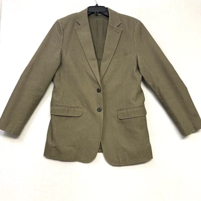 Vintage LL Bean Heavy Cotton Sport Coat Olive Green Mens Blazer Jacket 42 Tall - Image 1 of 4