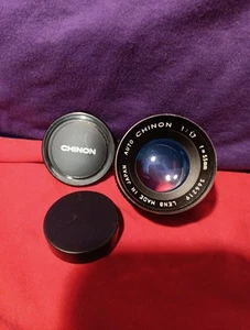Auto Chinon 55mm F1.7 M42 Screw Mount Lens, Works Great! 2 Caps Fast Shipping - Picture 1 of 10