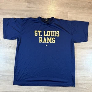 Vintage Nike Team St. Louis Rams Lightweight Mesh T-shirt Sz. XL Navy | NFL - Picture 1 of 5