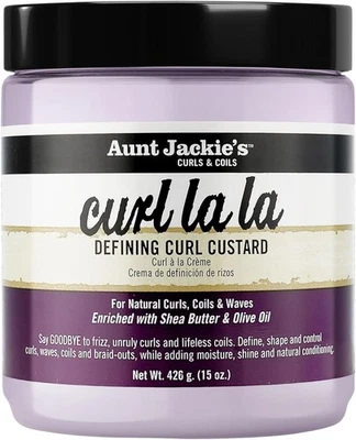 aunt Jackie's curls & coils curl la la defining curl custard 426g - Image 1 of 4