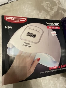Red by Kiss instaLAMP 4 timers Professional Gel Nail Lamp 45 UV LEDs - Picture 1 of 11