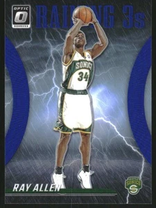 2023-24 Donruss Optic Raining 3s Blue #5 Ray Allen /49 - Picture 1 of 2
