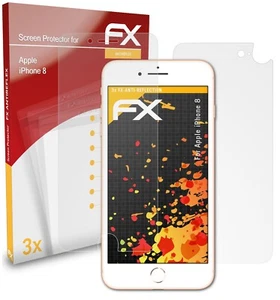 atFoliX 3x Lámina Protectora de Pantalla para Apple iPhone 8 mate y antigolpes - Imagen 1 de 9