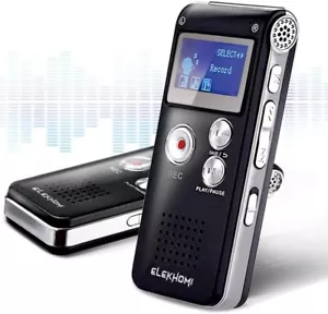 32GB Mini Grabadora De Voz Grabacion De Audio Espia Activado Por Voz Microfono - Bild 1 von 6