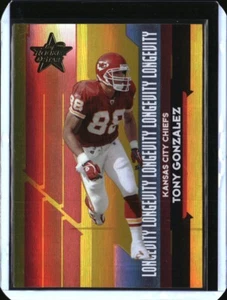2006 Leaf Rookies and Stars Longevity Gold Parallel Tony Gonzalez Chiefs 24/49 - Bild 1 von 2