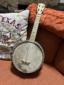 Antique 1920's STROMBERG-VOISINET (KAY) Resonator Small Banjo Ukulele Instrument - Picture 1 of 14