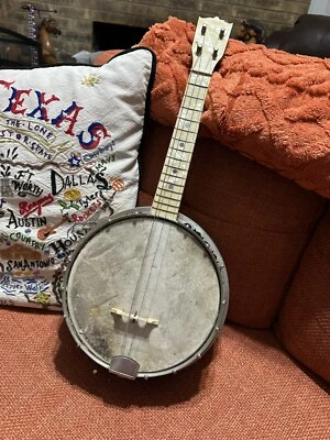 Antique 1920's STROMBERG-VOISINET (KAY) Resonator Small Banjo Ukulele Instrument - Image 1 of 4