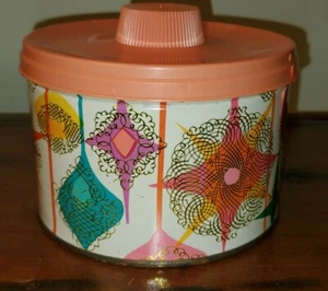 1959 Mrs Lelands Old Fashioned Candy Tin Butter Bits Cookies Christmas Ornaments - Picture 1 of 9