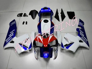 Blue White Red ABS Injection Mold Bodywork Fairing Kit for CBR600RR 2003 2004 - Picture 1 of 10