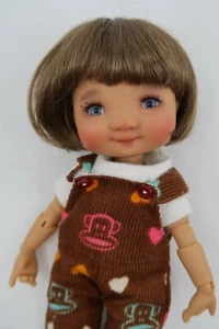 New BABS Wig Brown Size 5-6 YoSD BJD shown on Patti Twinkle AP256 - Picture 1 of 2
