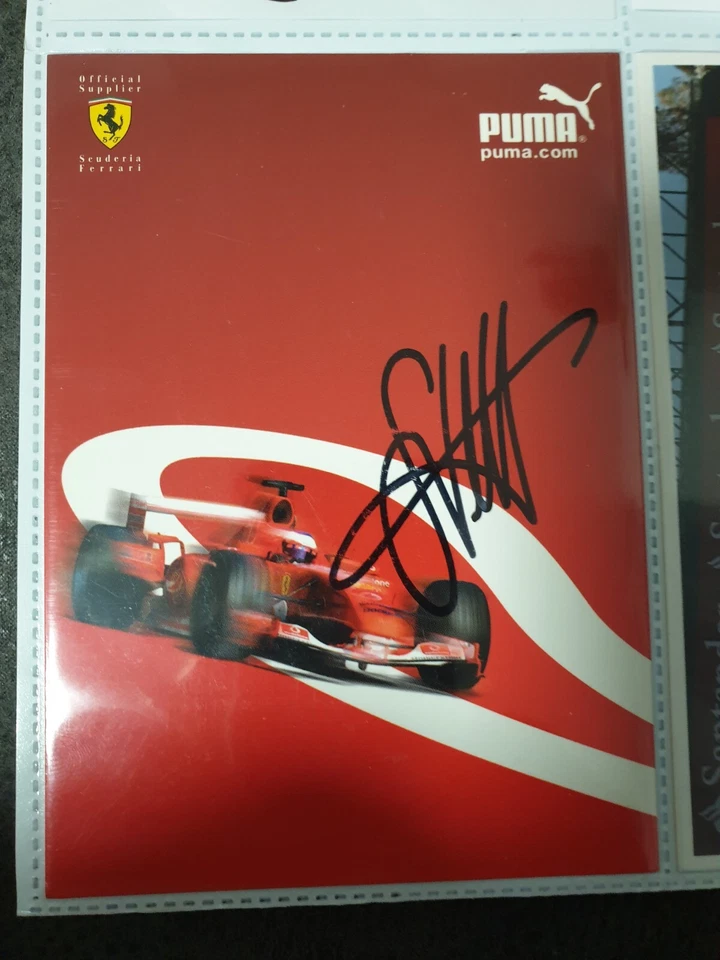 Sebastian Vettel Ferrari Karte 10x15 Orginal Signiert 55 - Bild 1 von 1