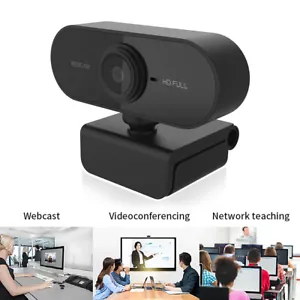 1080P HD USB Webcam Live Streaming Laptop PC Computer Web Camera, Plug and Play - Picture 1 of 7