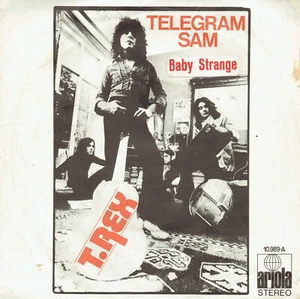 T. Rex – Telegram Sam / Baby Strange 7 Vinyl SPAIN PS - Picture 1 of 2