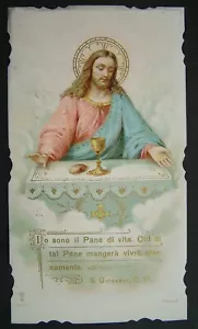 1911 Santino Holy Card No. 557 FIRST COMMUNION - Picture 1 of 2