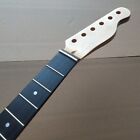 22 Fret 25.5Inch Maple Glossy Guitar Neck Ebony Fretboard Dot Parts Replacement