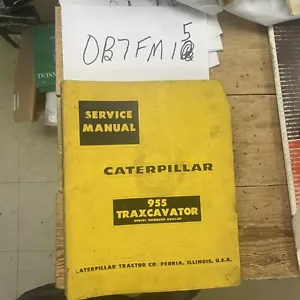 CAT CATERPILLAR 955 TRAXCAVATOR TRACK LOADER SERVICE SHOP REPAIR MANUAL BOOK 60A - Picture 1 of 12