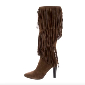 Yves Saint Laurent Lily 95 Suede Boots women 8.5 - Picture 1 of 7
