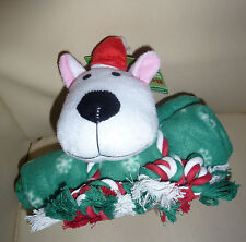 Weihnachtsgeschenk Weihnachten Hund Hundespielzeug Decke Seil Quitscher - NEU