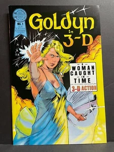 Goldyn In 3-D #1 1986 NM- 3-D Series #4 High Grade Blackthorne Comic w/Glasses - Picture 1 of 3