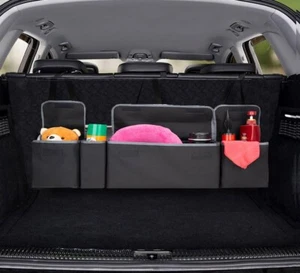 BORSA SALVASPAZIO ORGANIZER OXFORD PER AUTO BAULE BAGAGLIAIO REGOLABILE PVC - Foto 1 di 7
