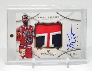 Marquis Teague 2012-13 Immaculate Collection Rookie RPA RC JUMBO Patch Auto /75 - Picture 1 of 3