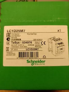 Contactor LC1D25M7 25A 3 polos AC3 1NA+1NC 220Vca LC1-D25M7 NUEVO EN CAJA Original - Imagen 1 de 4
