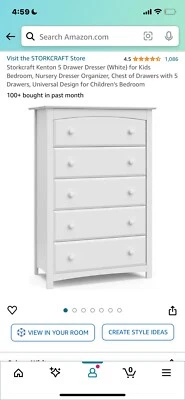 Cómoda South Shore 3150035 5 cajones blanco puro Foto 1 de 2