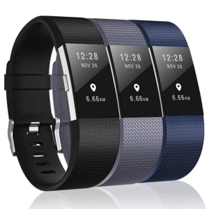 Fitbit Charge 2 Rastreador de Actividad Ritmo Cardíaco Fitness FB407 S+L Banda - Imagen 1 de 8