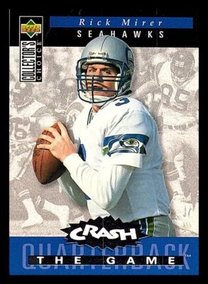 1994 Collector's Choice #C3 Rick Mirer You Crash the Game Silver Foil - Image 1 of 2