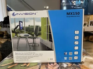 Invision MX150 PC Monitor Arm for 17-27 inch Screens VESA 75mm & 100mm 2kg-6.5kg - Afbeelding 1 van 2