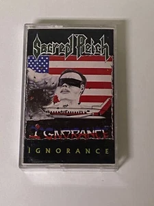 SACRED REICH IGNORANCE CASSETTE TAPE 1987 ENIGMA RECORDS OUT OF PRINT - Picture 1 of 3