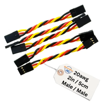 BackBayRC - 2in 20awg Male / Male Universal Servo Extensions - Image 1 of 4