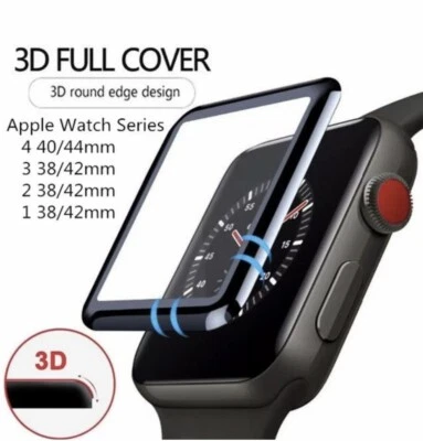 3D Tempered Glass Screen Protector For iWatch Apple Watch 4/3/2/1 38/42/40/44mm  - Image 1 of 4